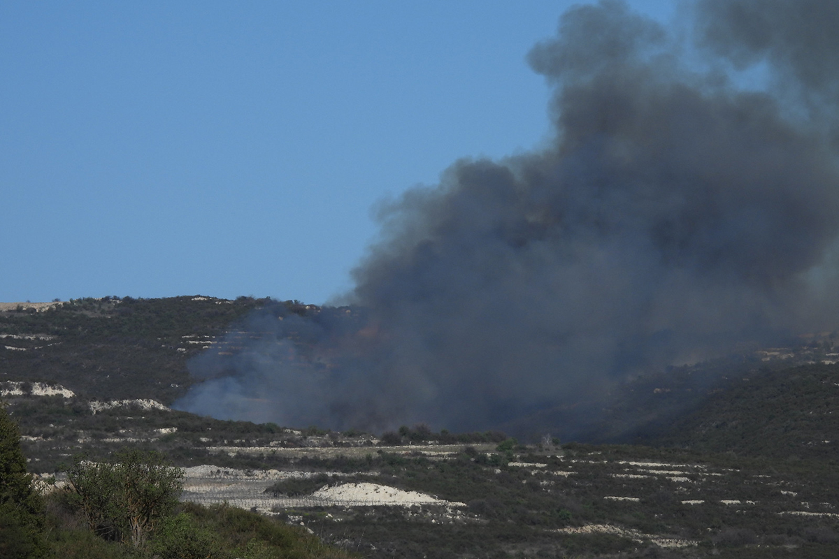 Waldbrand auf Zypern im März 2025, (c) Jörg Chmill/NABU-naturgucker.de